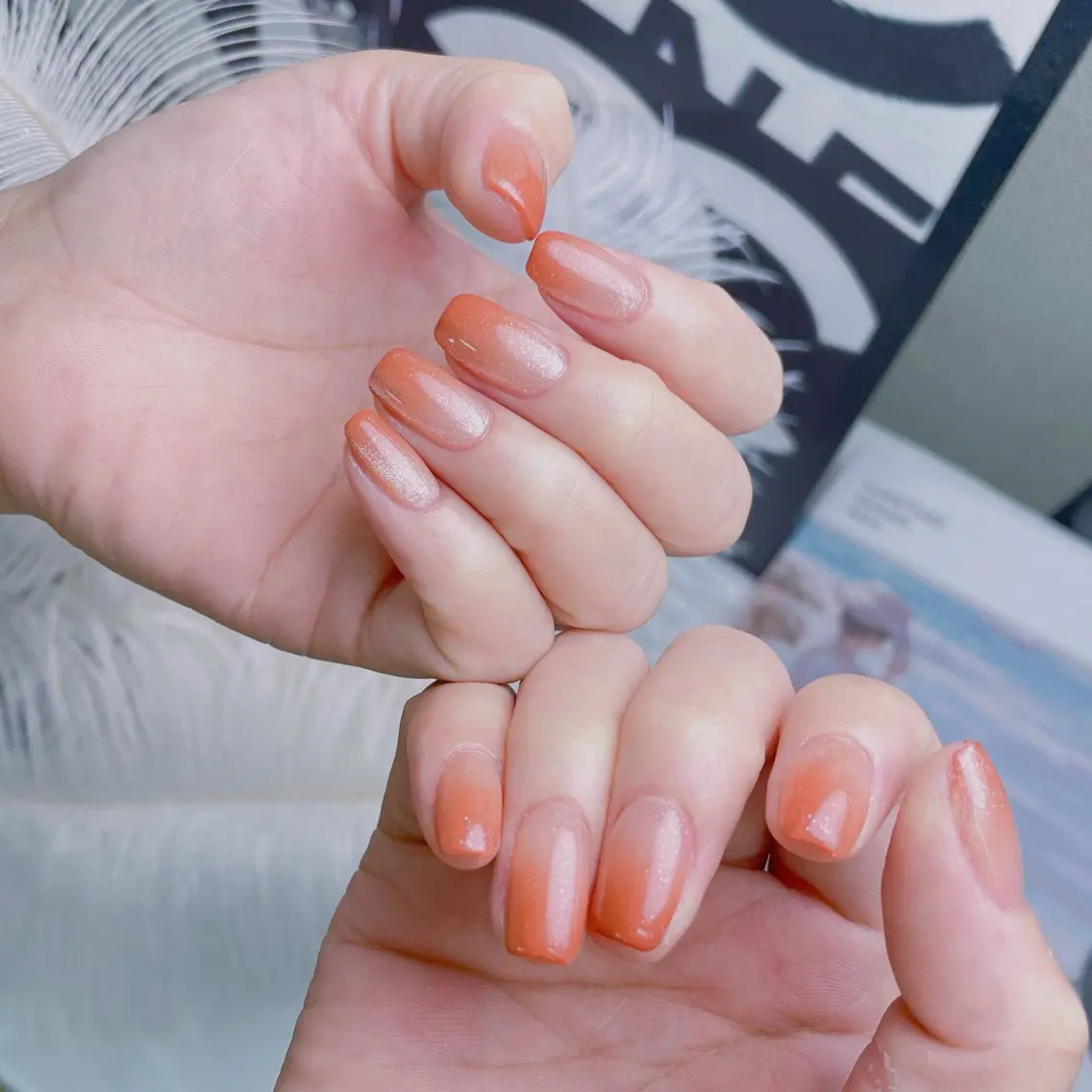 ネイル クリアネイル キラキラネイル ロングネイル マグネットネイル 夏ネイル ハンドネイル princess👑 木戸　唯のネイルデザイン