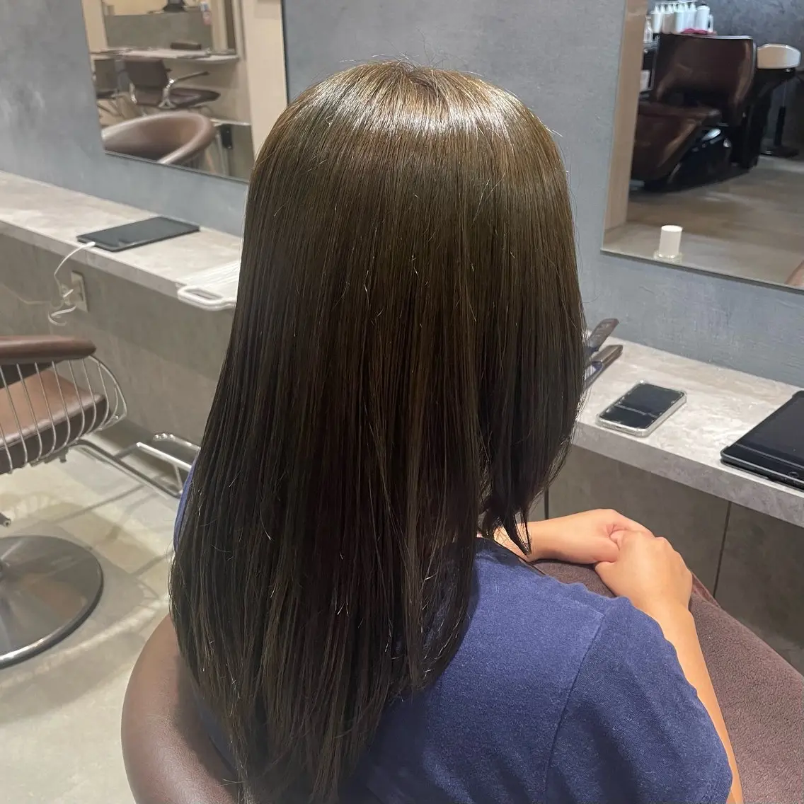 カラー 透明感カラー 田中 里桜奈のヘアスタイル