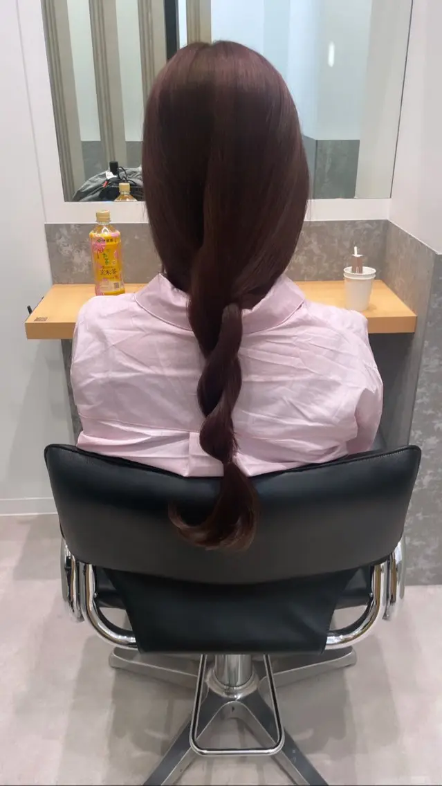 ミディアム カット ヘアカラー トリートメント minatsu 東京の技術を京都でのヘアスタイル