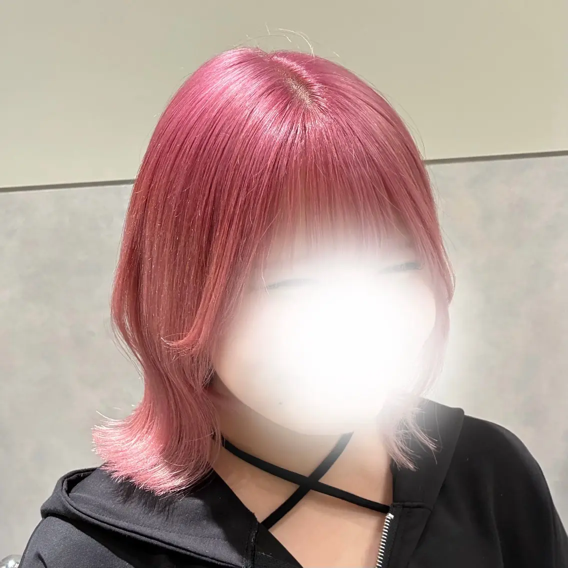 カラー ブリーチ ケアブリーチ ピンクカラー カット ヘアカラー 暗髪からハイトーン ¦ヘアケア特化♣️のヘアスタイル