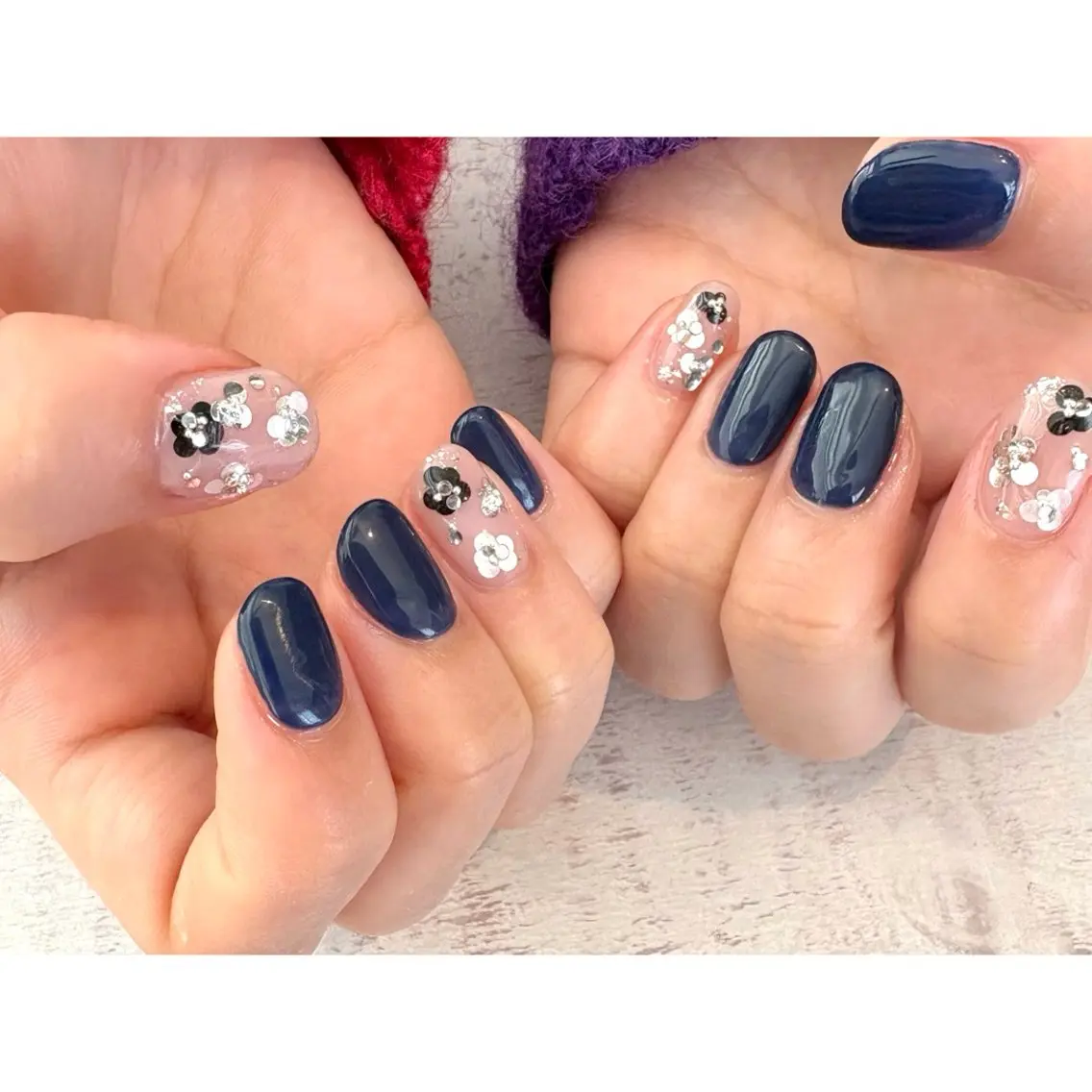 ネイル ハンドネイル 𖡼 yumenoのネイルデザイン