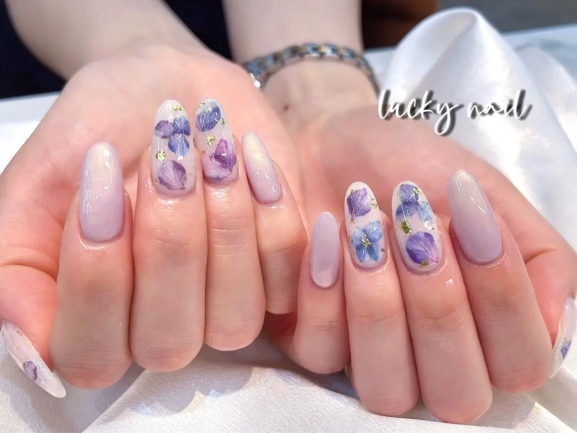 ネイル アートネイル チークネイル 長さ出し ジェルネイル マグネットネイル Lucky nail 小林和希のネイルデザイン