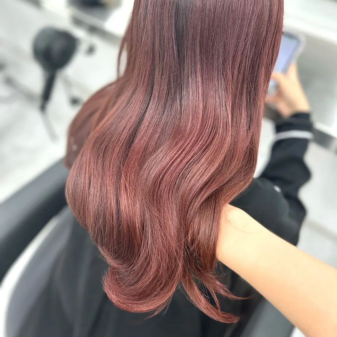 ロング ヘアカラー トリートメント ヘッドスパ ヘアセット 🥀艶髪/似合わせ 暖色/まな🥀のヘアスタイル