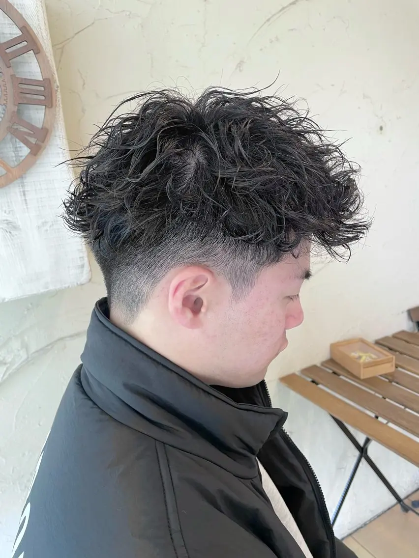 ショート パーマ メンズ カット パーマ メンズ特化/パーマ指 名No.1/百瀬太郎のヘアスタイル