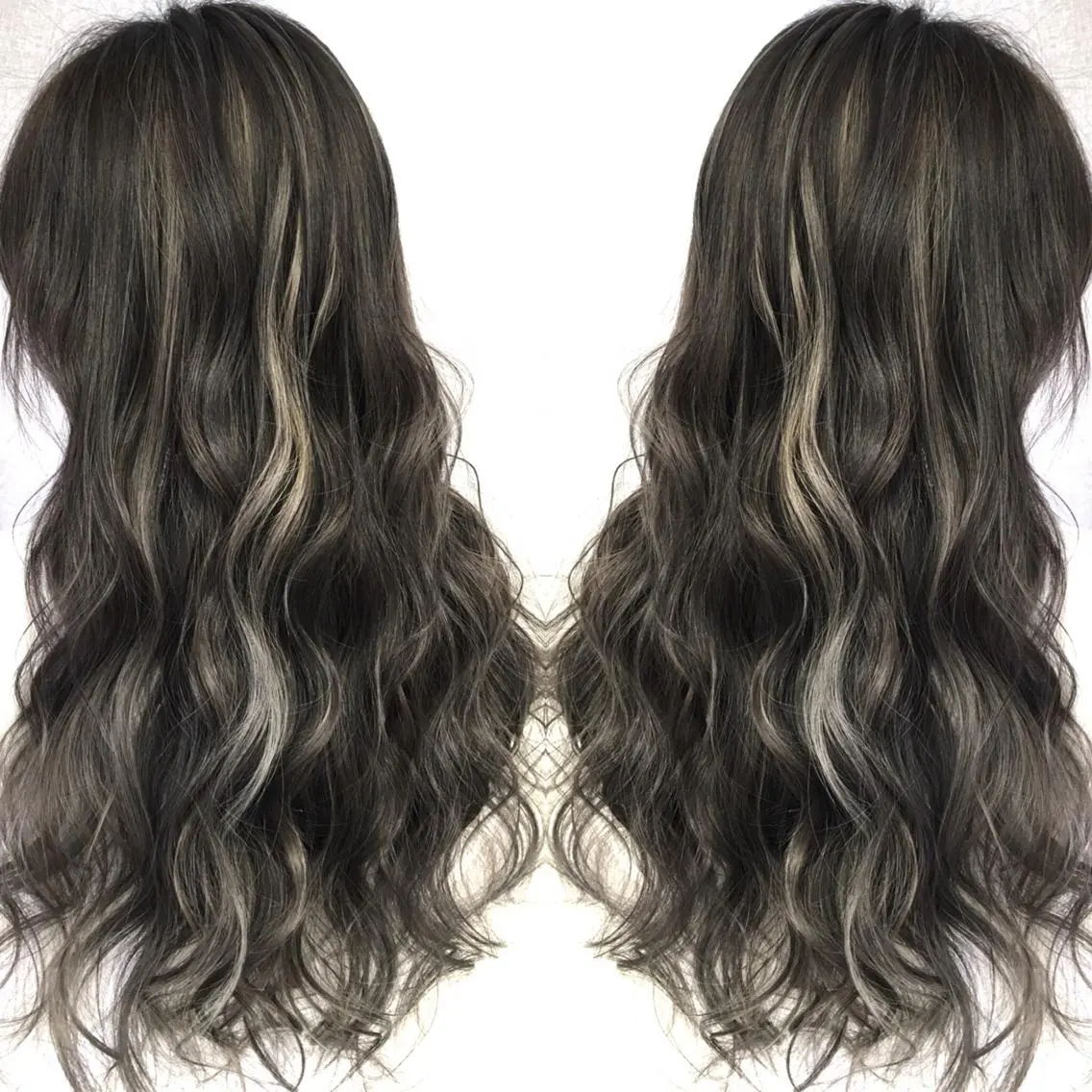 ロング カラー ハイライトカラー 3Dハイライト ハイライト ヘアカラー トリートメント 井上 一平のヘアスタイル