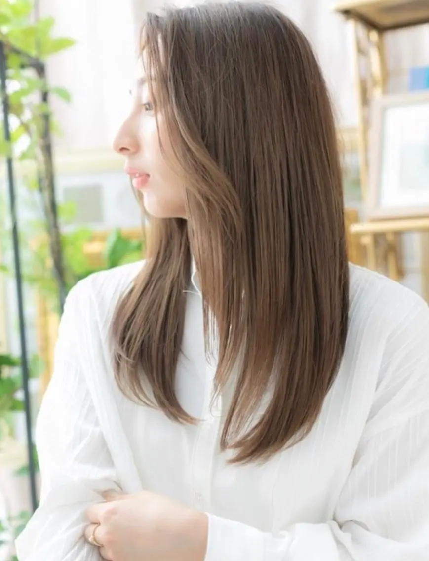 ロング カラー パーマ 似合わせ✨透明感🫧 佐藤優斗のヘアスタイル