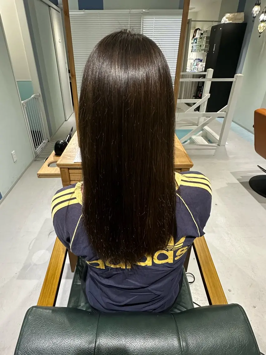 ロング カラー ヘアカラー 足立 芹音のヘアスタイル