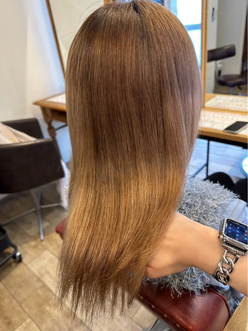 ミディアム 髪質改善 縮毛矯正 トリートメント トリートメント Liere Muuのヘアスタイル