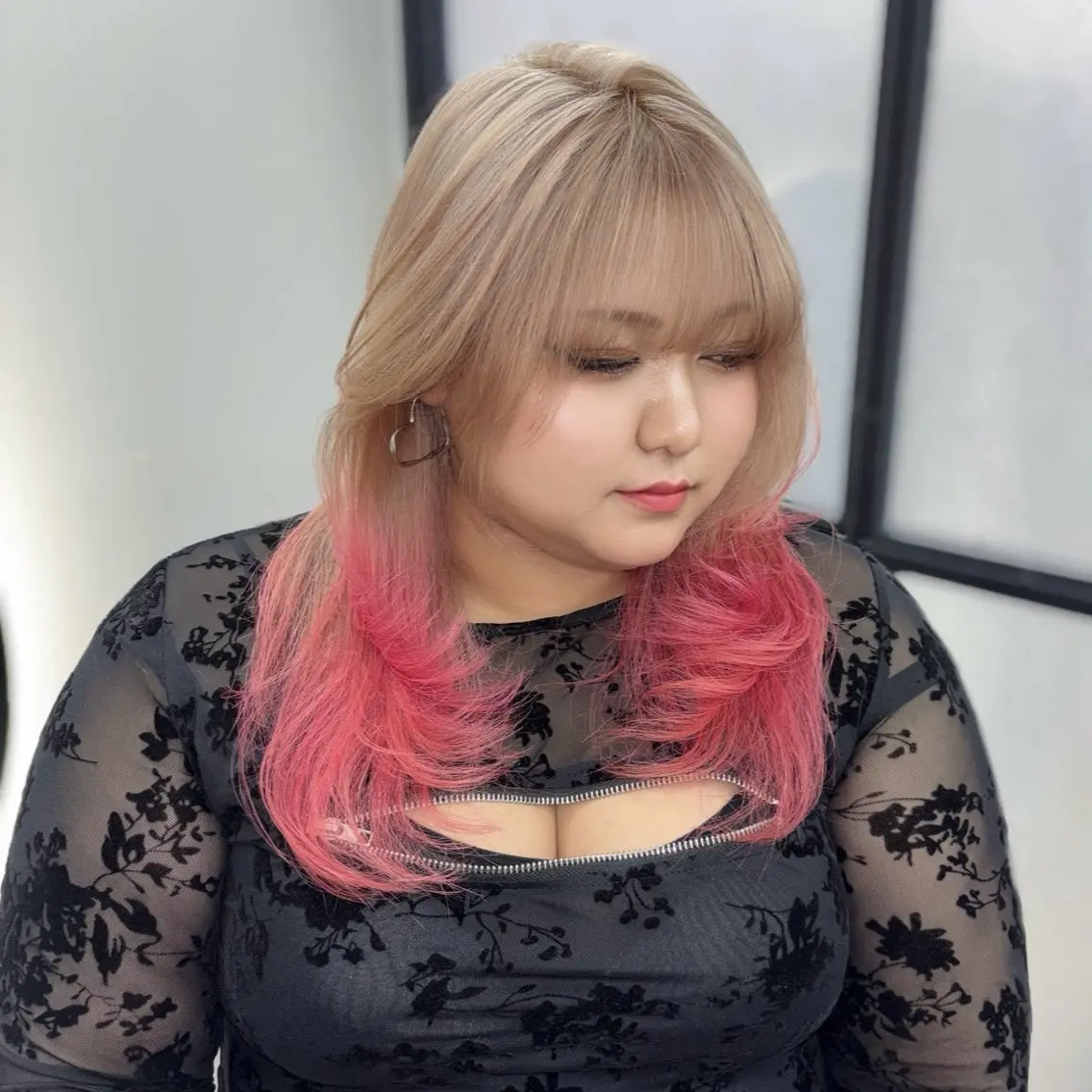 ロング カラー ヘアカラー Ren. 🦋デザインカラーのヘアスタイル