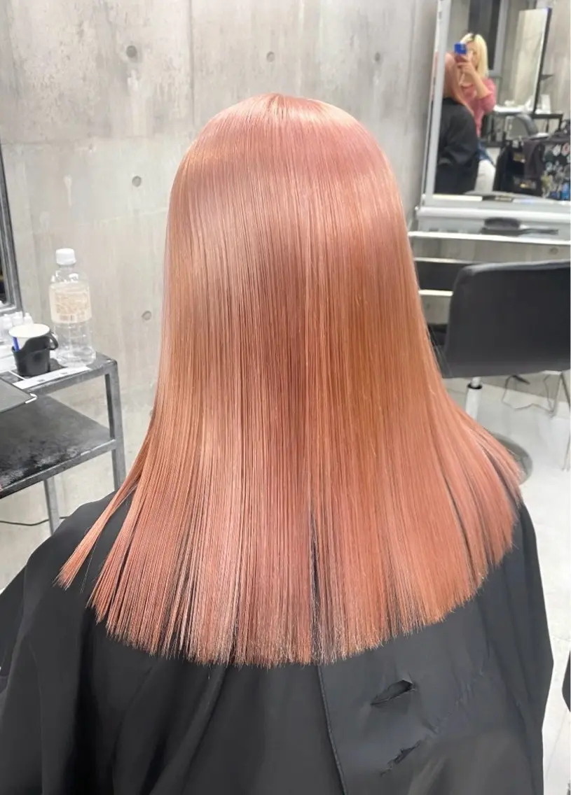 セミロング カラー 💋色気ハイトーン 💋HARUKAのヘアスタイル