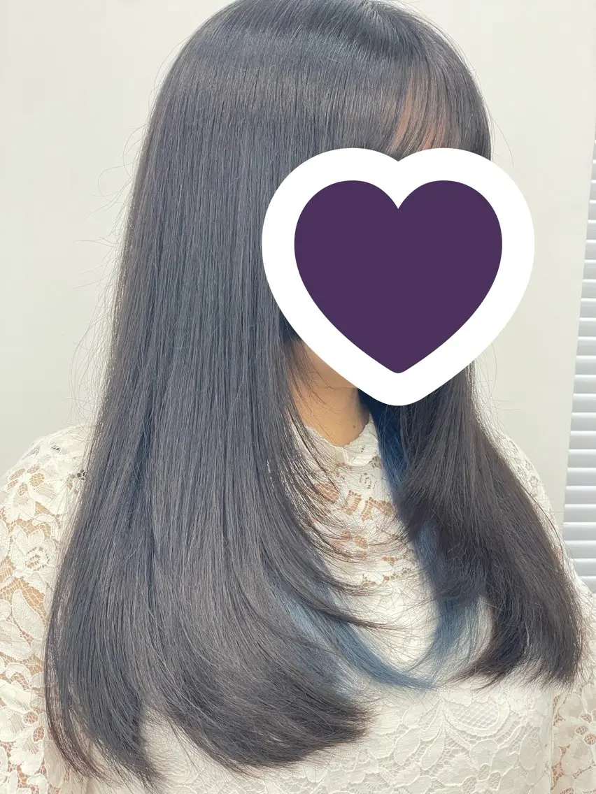 セミロング ヘアカラー 💖推しカラー💖 オタク美容師✂ゆづきのヘアスタイル