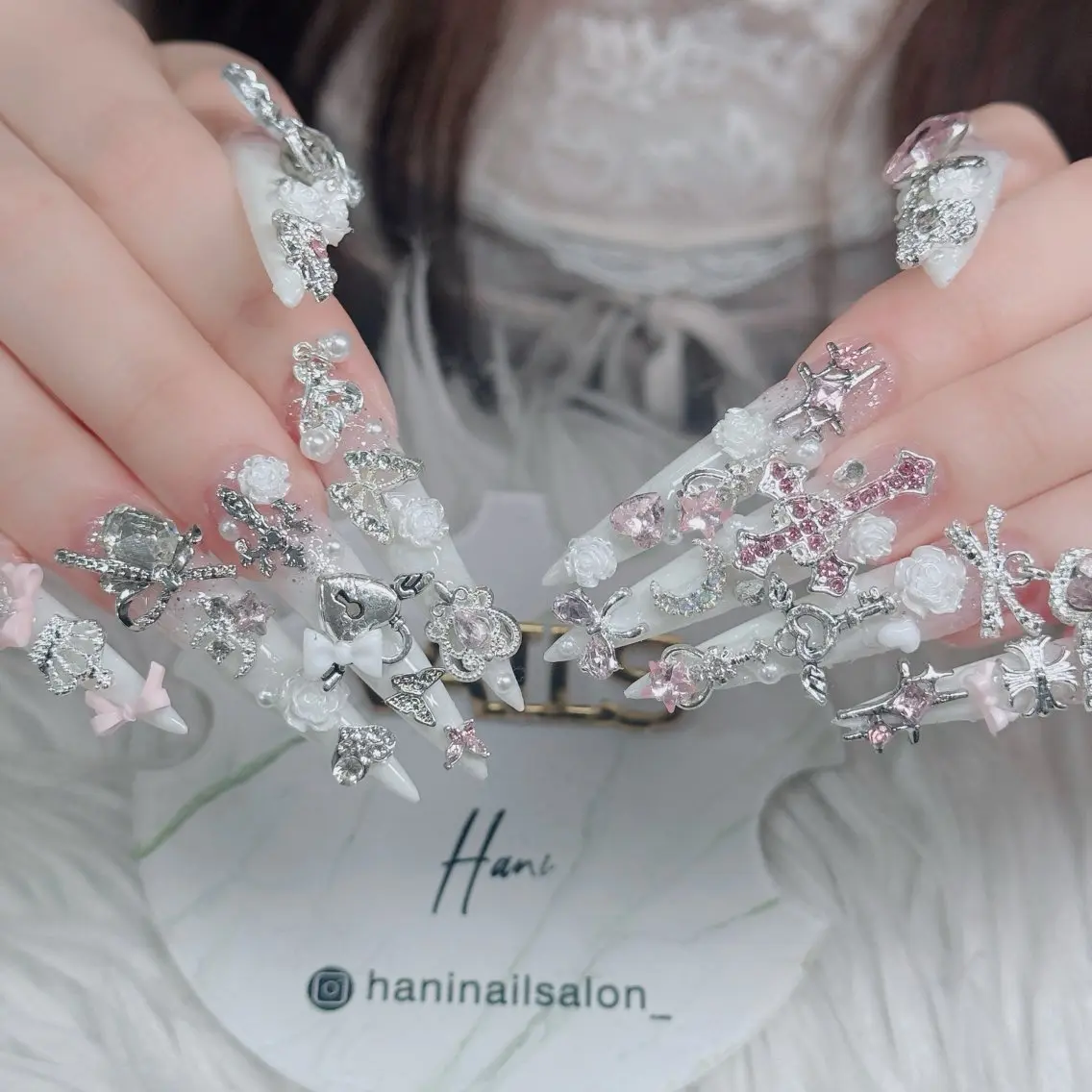 ネイル フットネイル フレンチネイル グラデーション 韓国ネイル ロングネイル ハンドネイル Hani Nail Salonのネイルデザイン