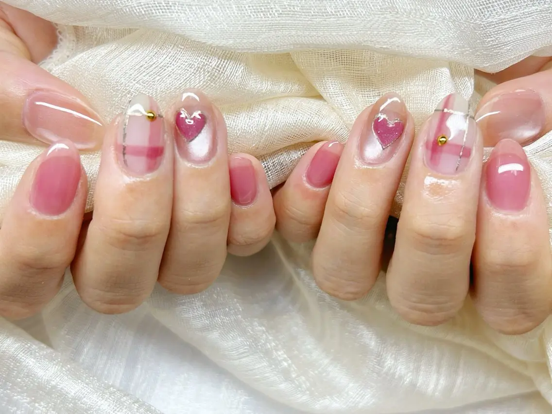ネイル アートネイル 成人式 長さ出し フットネイル マグネットネイル ハンドネイル Lino Nailのネイルデザイン