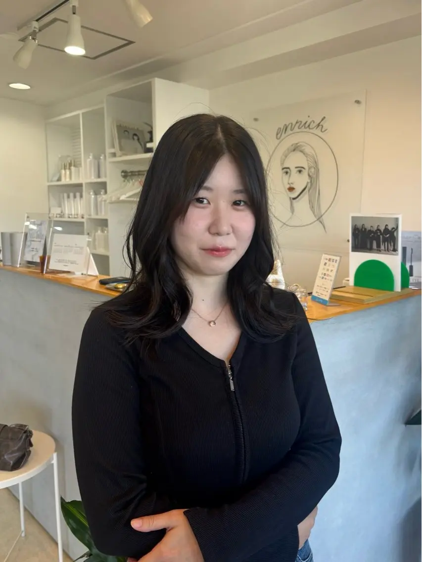 ミディアム 顔周りカット レイヤーカット カット ハッシュカット・ハイ レイヤー/kanonのヘアスタイル
