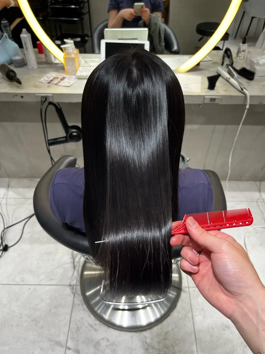 ロング ボブ 伸ばしかけ 縮毛矯正 縮毛矯正 翔聖 ボブ&縮毛矯正特化のヘアスタイル
