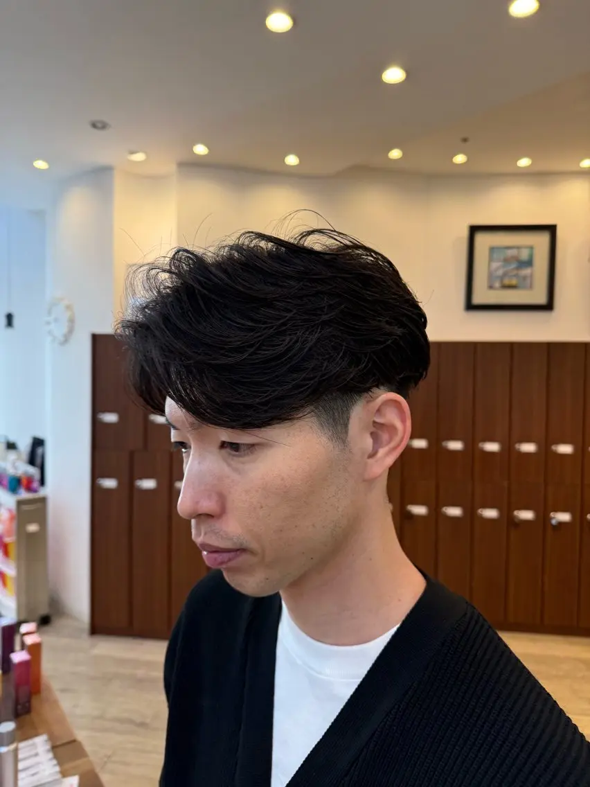 ショート パーマ メンズ メンズパーマ カット パーマ 市川 博紀 店長のヘアスタイル
