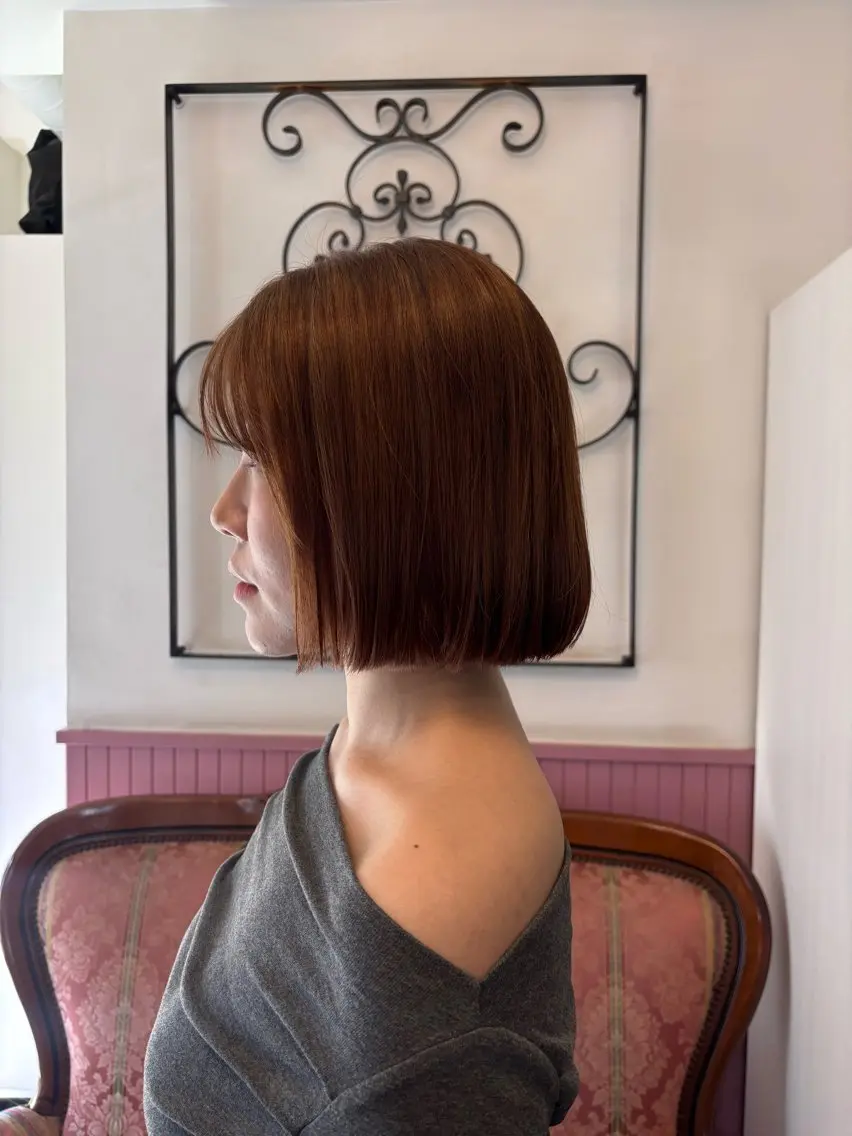 ミディアム カラー パーマ ヘアアレンジ メンズ カット ヘアカラー トリートメント 表参道Lise おおいしおりのヘアスタイル