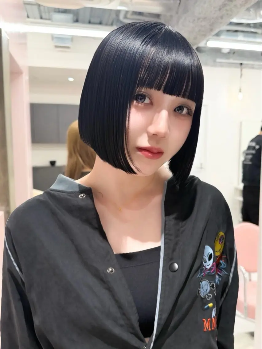 ショート カラー ヘアアレンジ カット トリートメント ヘアセット 縮毛矯正🤍 盛れるボブ/ひかりのヘアスタイル