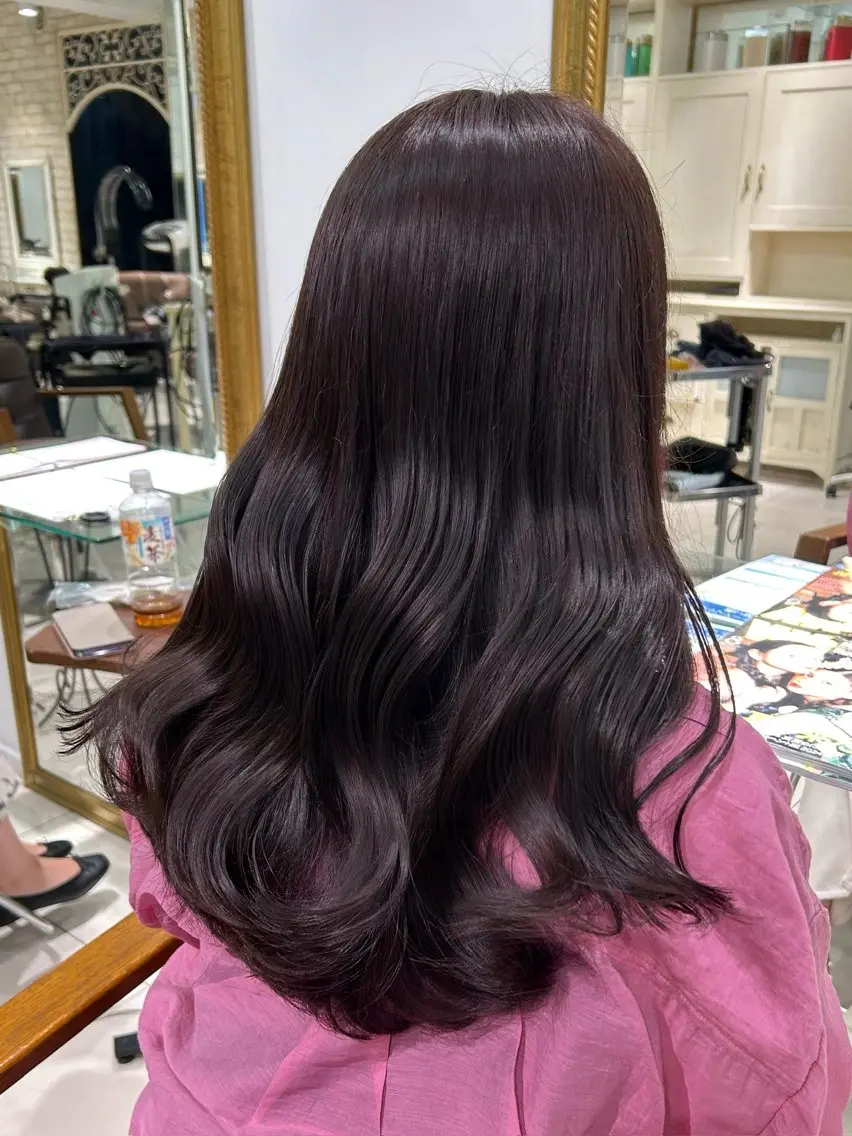 ロング カラー カット ヘアカラー トリートメント 透明感カラー 古山 結季🌙🖤のヘアスタイル