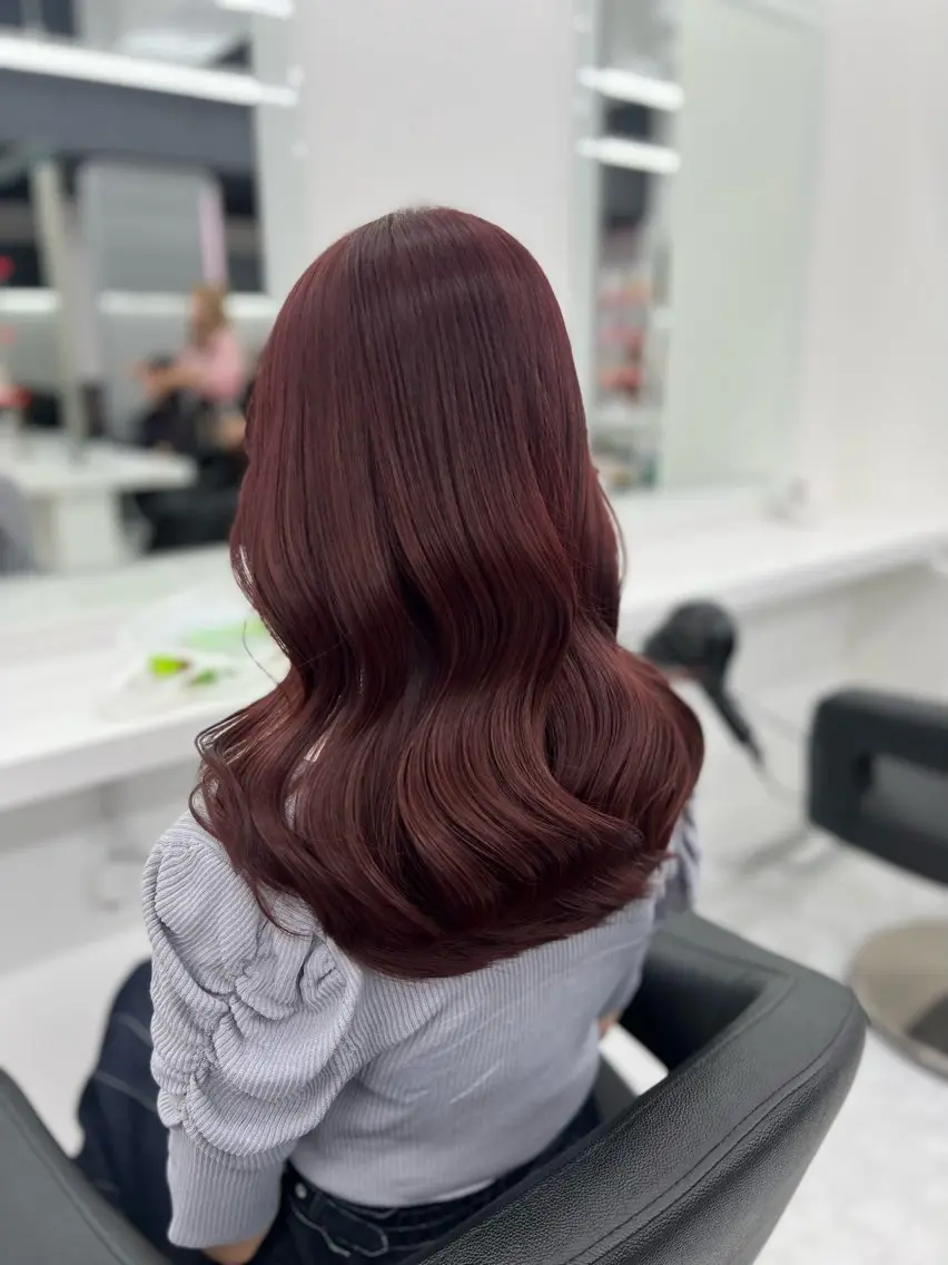 ショート カラー ヘアアレンジ 💖似合わせカラー レイヤー💖縮毛矯正のヘアスタイル