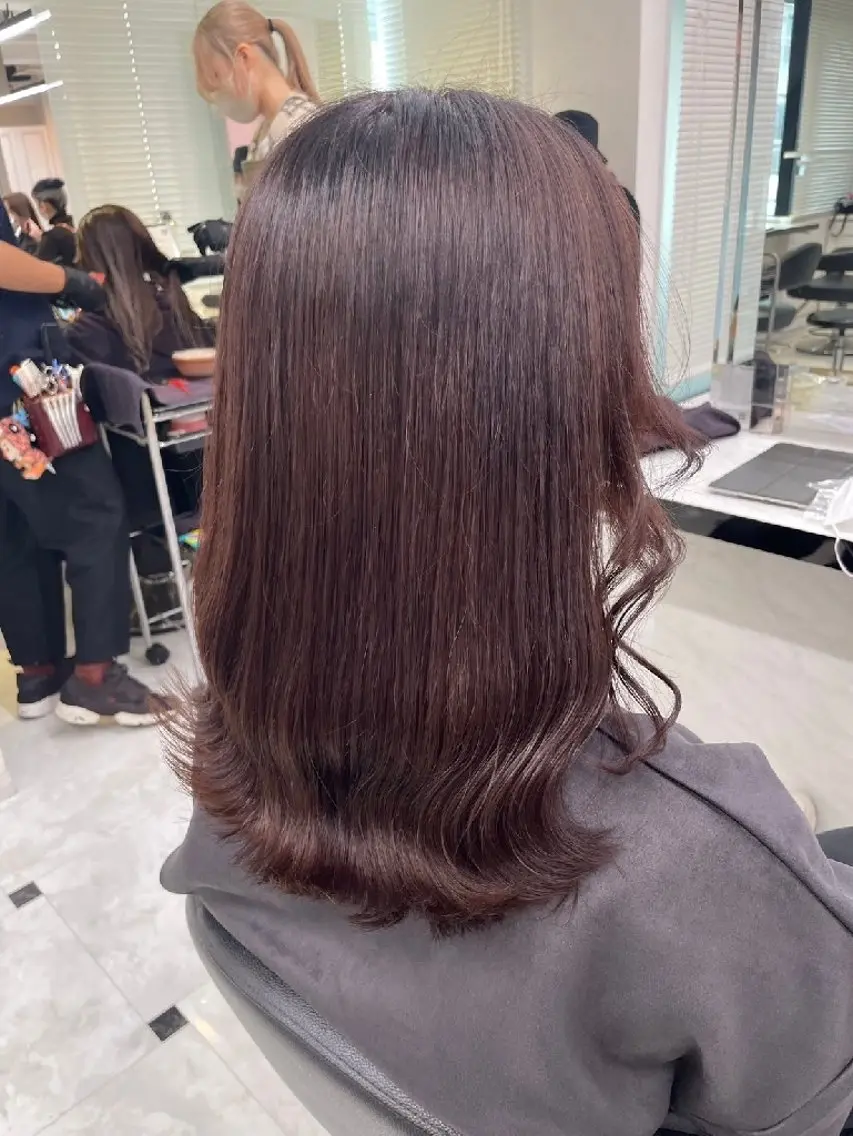 セミロング カラー ヘアアレンジ ブラウンカラー 透明感カラー オレンジ ピンクカラー トリートメント 銀座/ショート/ メンズ/HINOKIのヘアスタイル