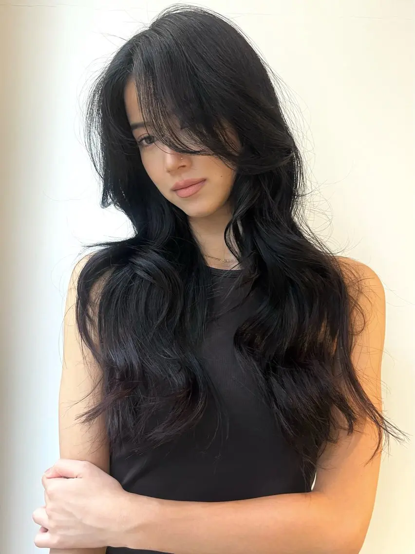 ロング カット ヘアカラー トリートメント Fev AYAHAのヘアスタイル