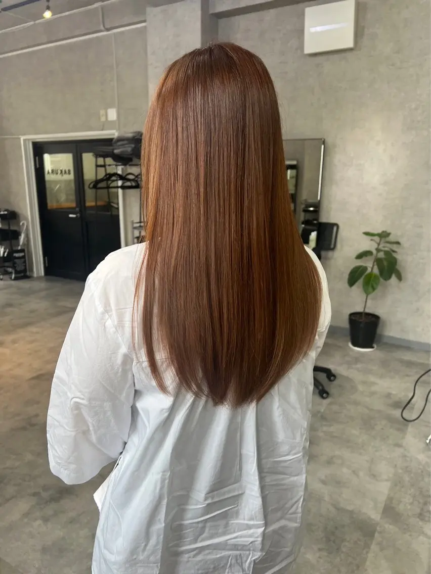 セミロング カラー SAKURA 岐阜のヘアスタイル
