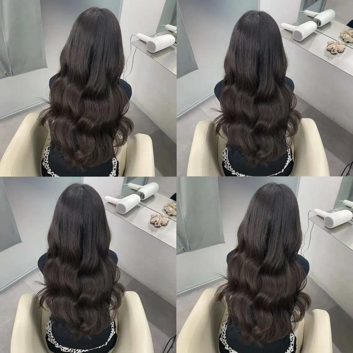 ロング カラー くびれヘア ヨシンモリ 韓国風ヘア レイヤーカット カット 江坂トレンド韓国風 髪質改善shinoのヘアスタイル