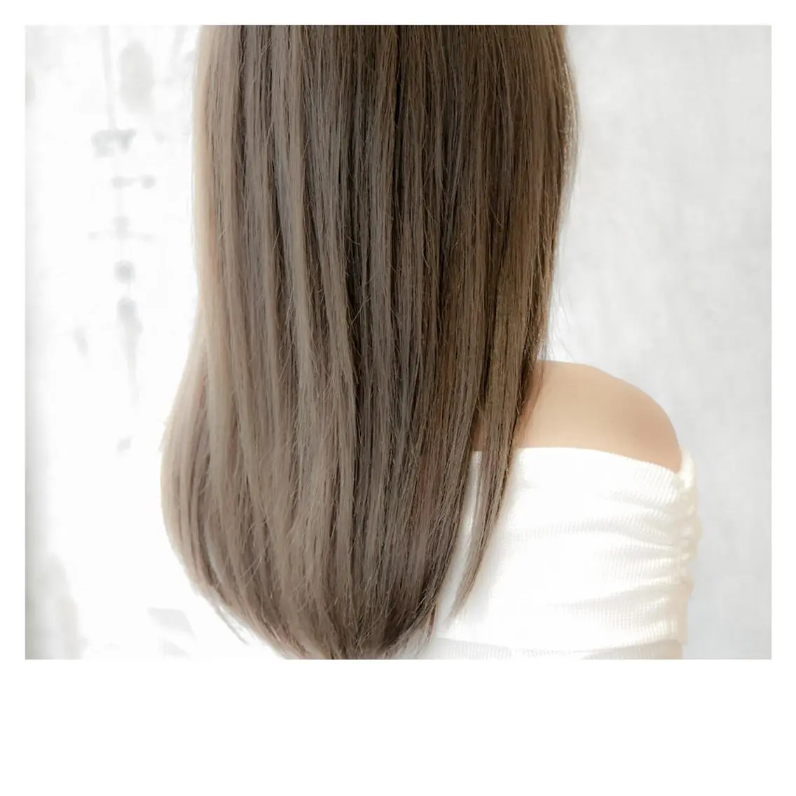 ロング カラー アッシュ カット ヘアカラー トリートメント 髪質改善、縮毛矯正 店長浅野太郎のヘアスタイル
