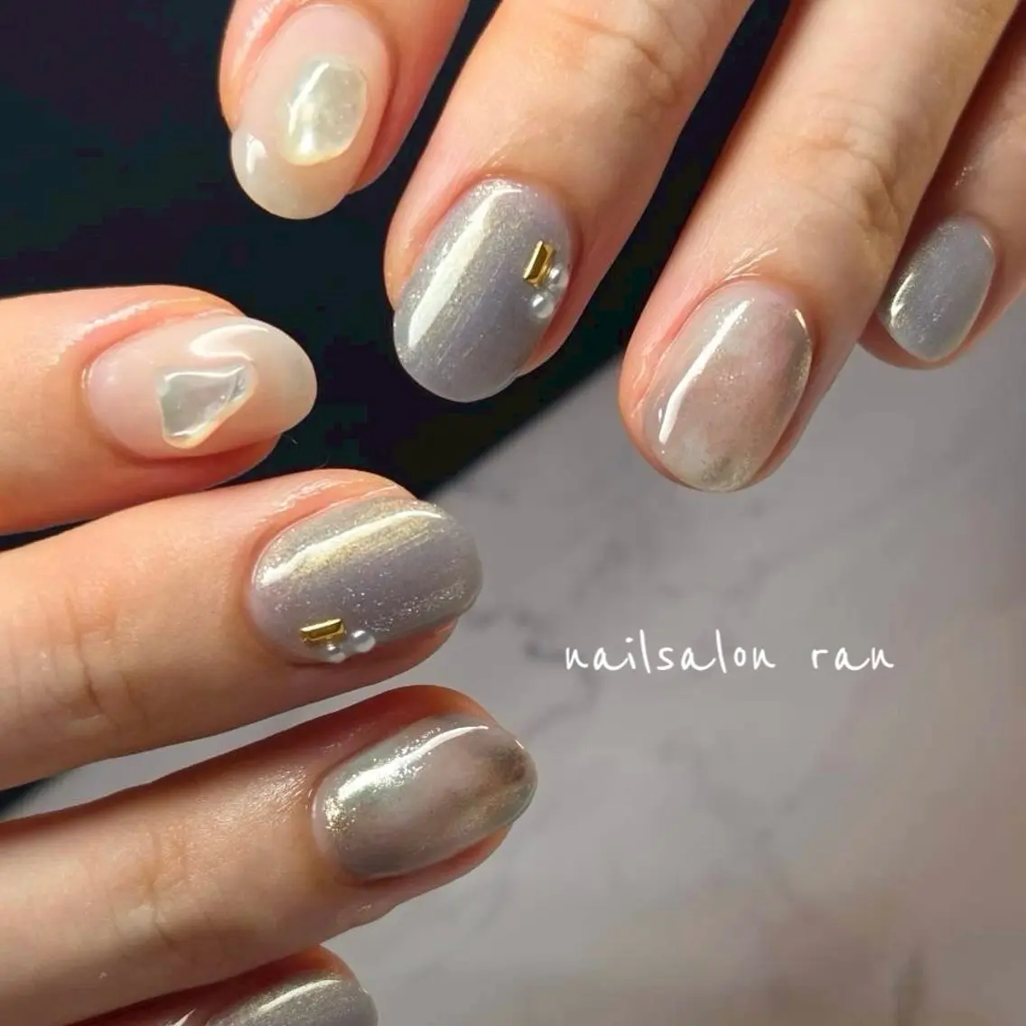 ネイル ニュアンスネイル nailsalon ranのネイルデザイン