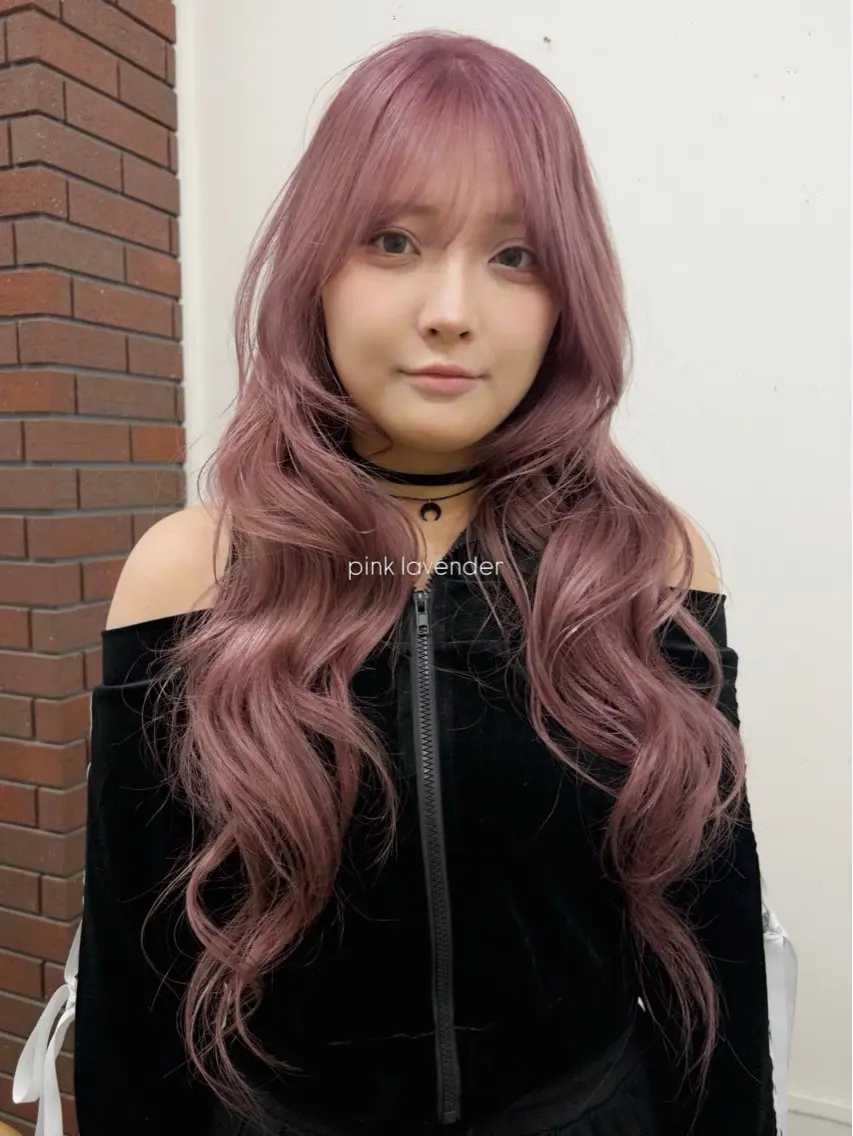 ロング カラー ダブルカラー ヘアカラー nene｜天神｜ 淡色｜レイヤーボブのヘアスタイル