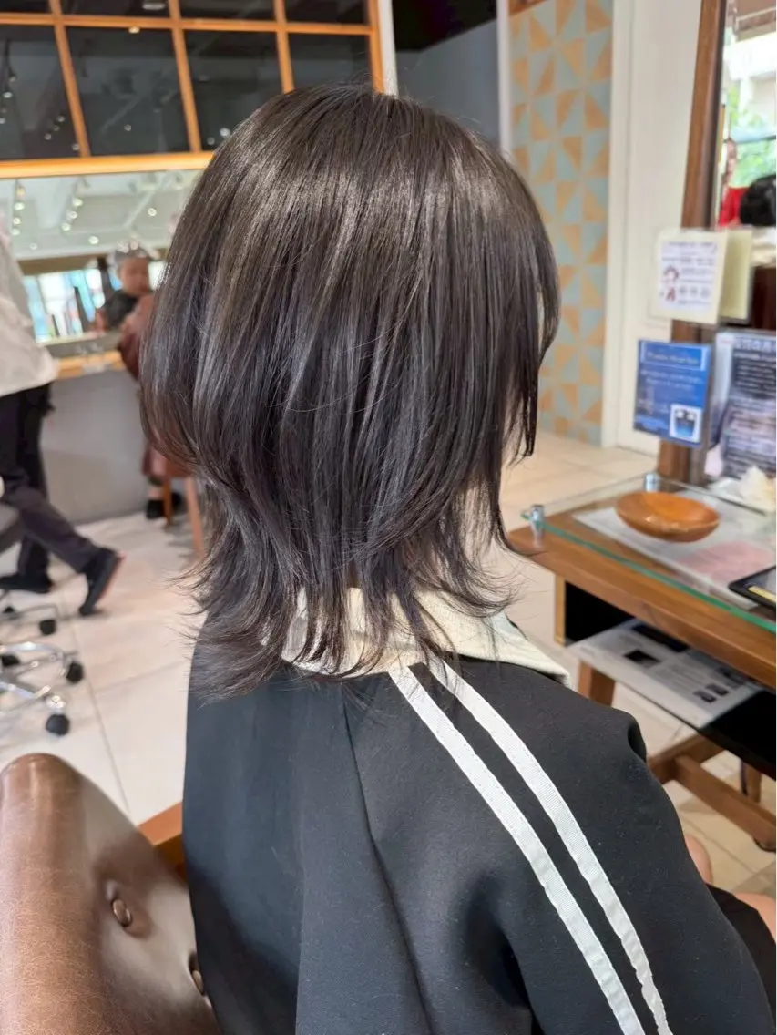 ミディアム カラー カット ヘアカラー トリートメント 🤍FUKUMURA 🤍のヘアスタイル