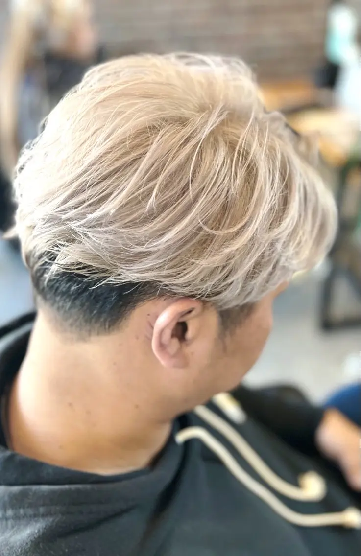 ショート カラー パーマ ヘアアレンジ メンズ Re.Rize加古川 メンズカラー特化のヘアスタイル