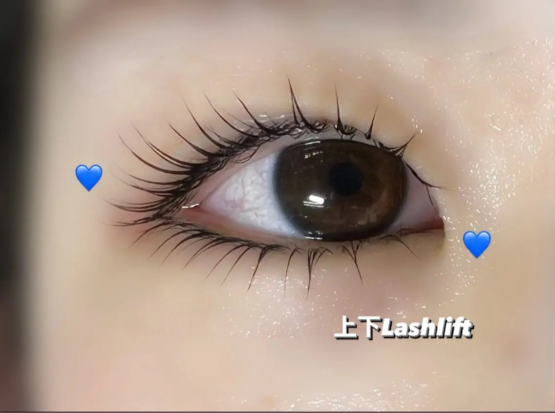 ラッシュリフト+下まつげパーマ🤍🎀の写真