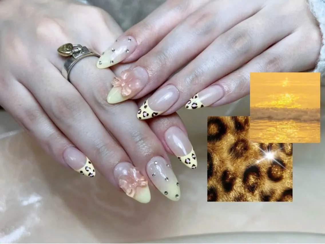 ネイル ハート 韓国ネイル 春ネイル 夏ネイル バレンタイン Sora nail 長さ出し専門店のネイルデザイン