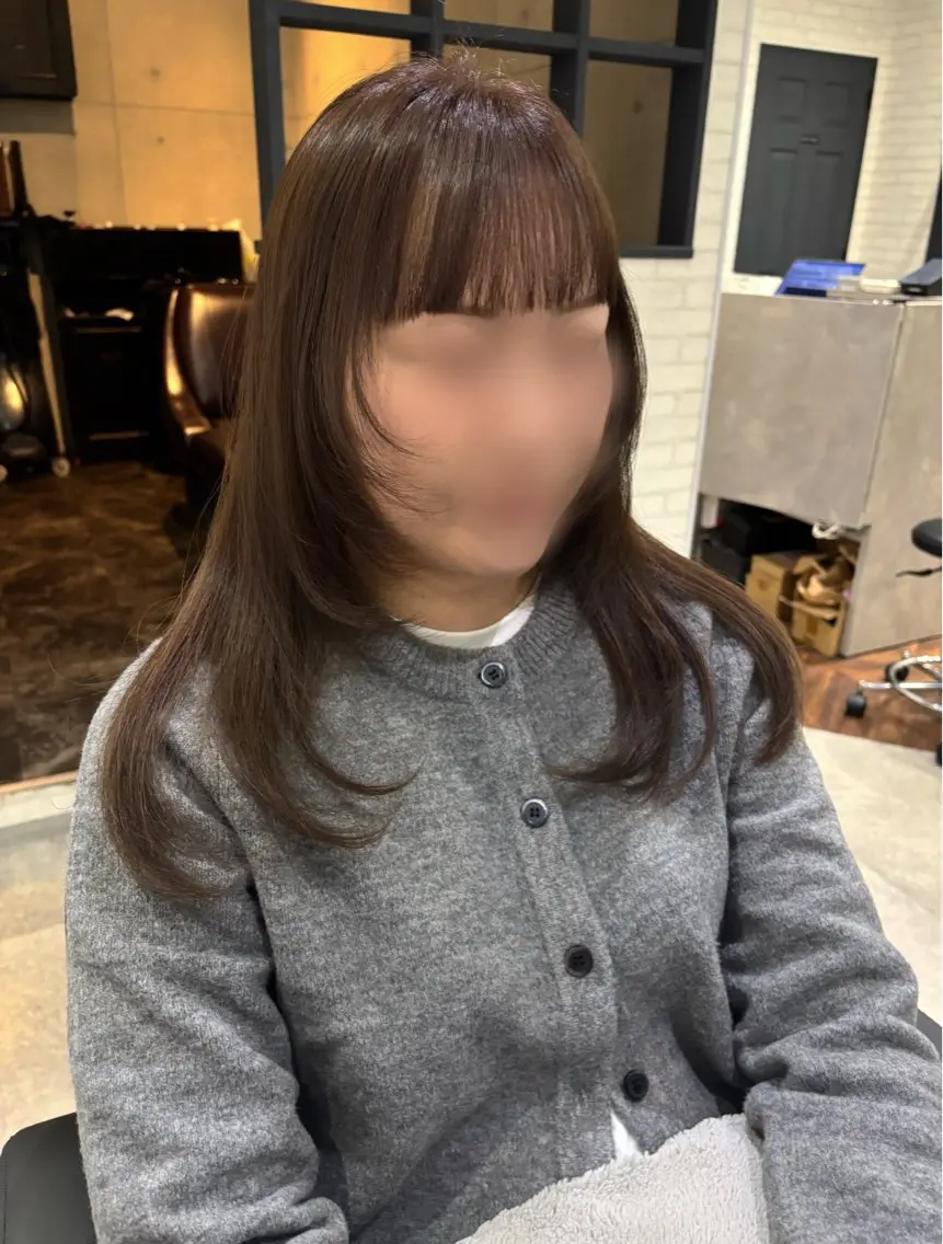 カラー ヘアアレンジ カット ヘアカラー トリートメント kei🤎ベージュ /透明感カラー/博多のヘアスタイル