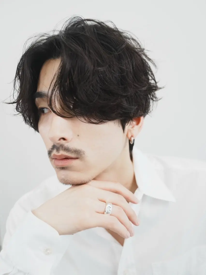ショート カラー パーマ メンズ カット パーマ fifth 窪田潤平のヘアスタイル