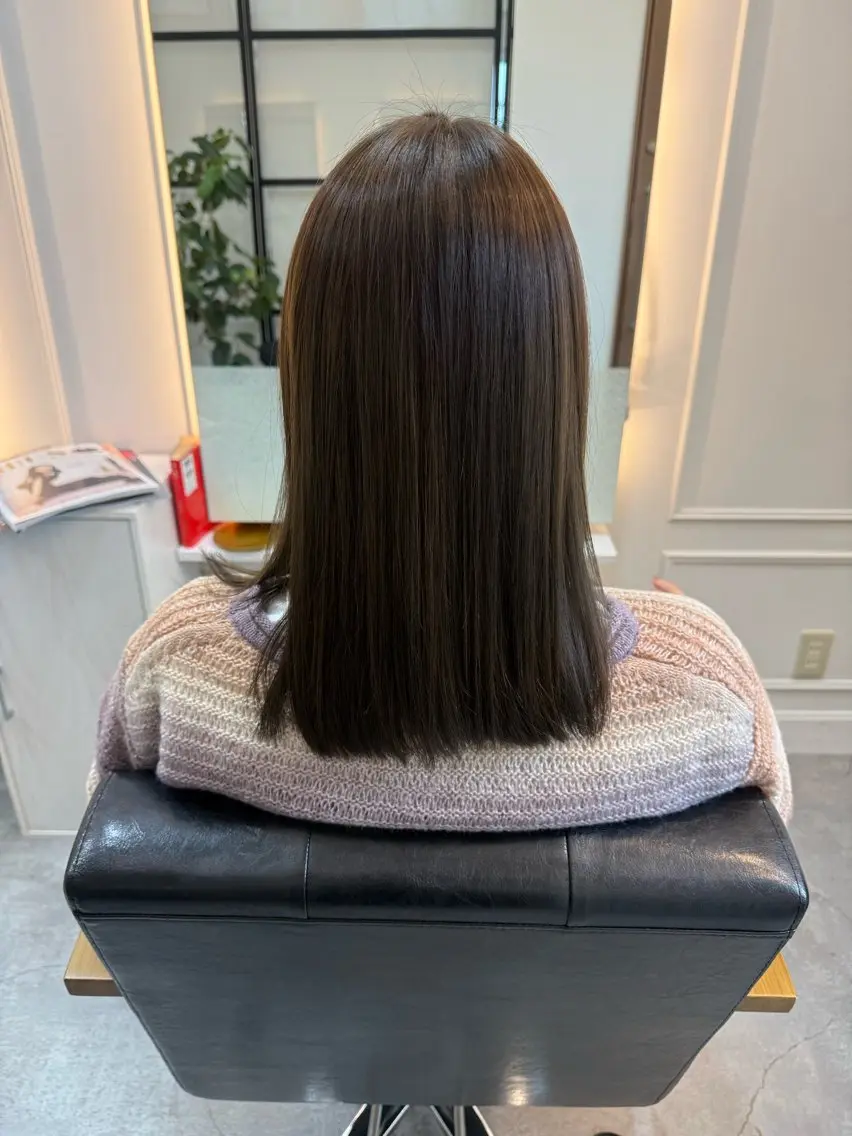 ミディアム カラー ヘアカラー Queens Yukikoのヘアスタイル