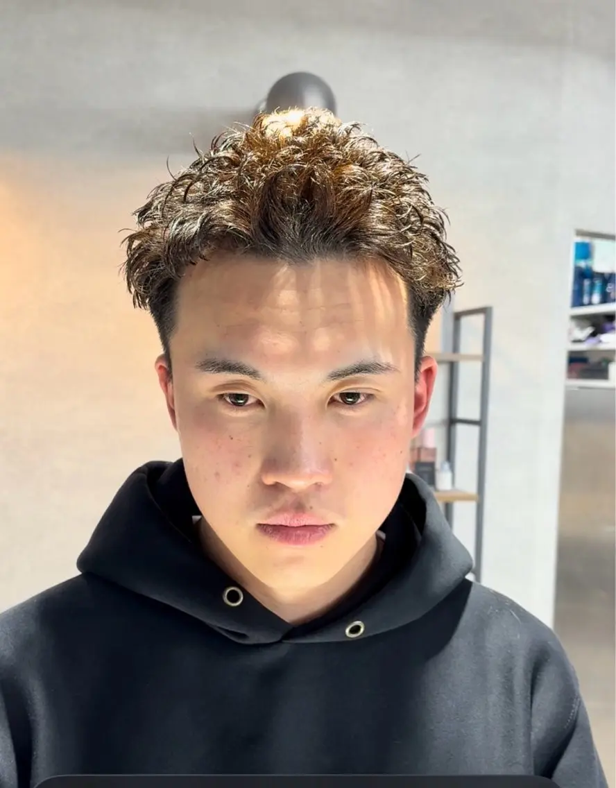 ショート カット パーマ ヘッドスパ ヘアセット パーマ指名率No1 メンズ特化ケイトのヘアスタイル