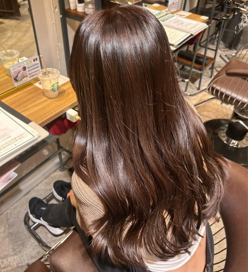 ロング カラー 艶髪カラー🤍ྀི 強矢 美紗希🩷ྀིのヘアスタイル