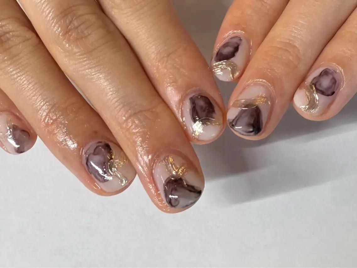 ネイル ミラーネイル ニュアンスネイル filonnail asukaのネイルデザイン