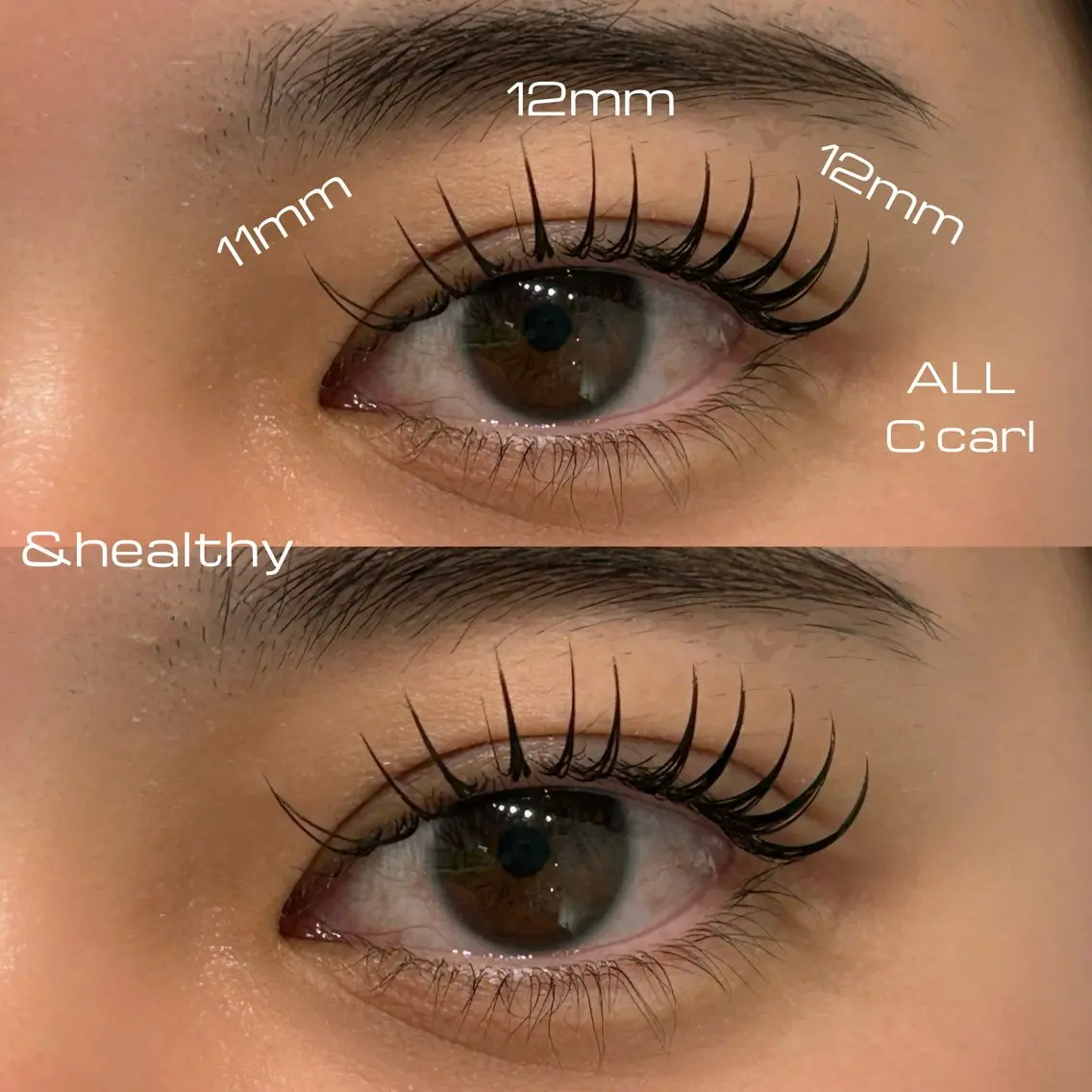 {&healthyマツエク×マツパ}フラットラッシュ100本〜140本⭐︎オフ無料の写真