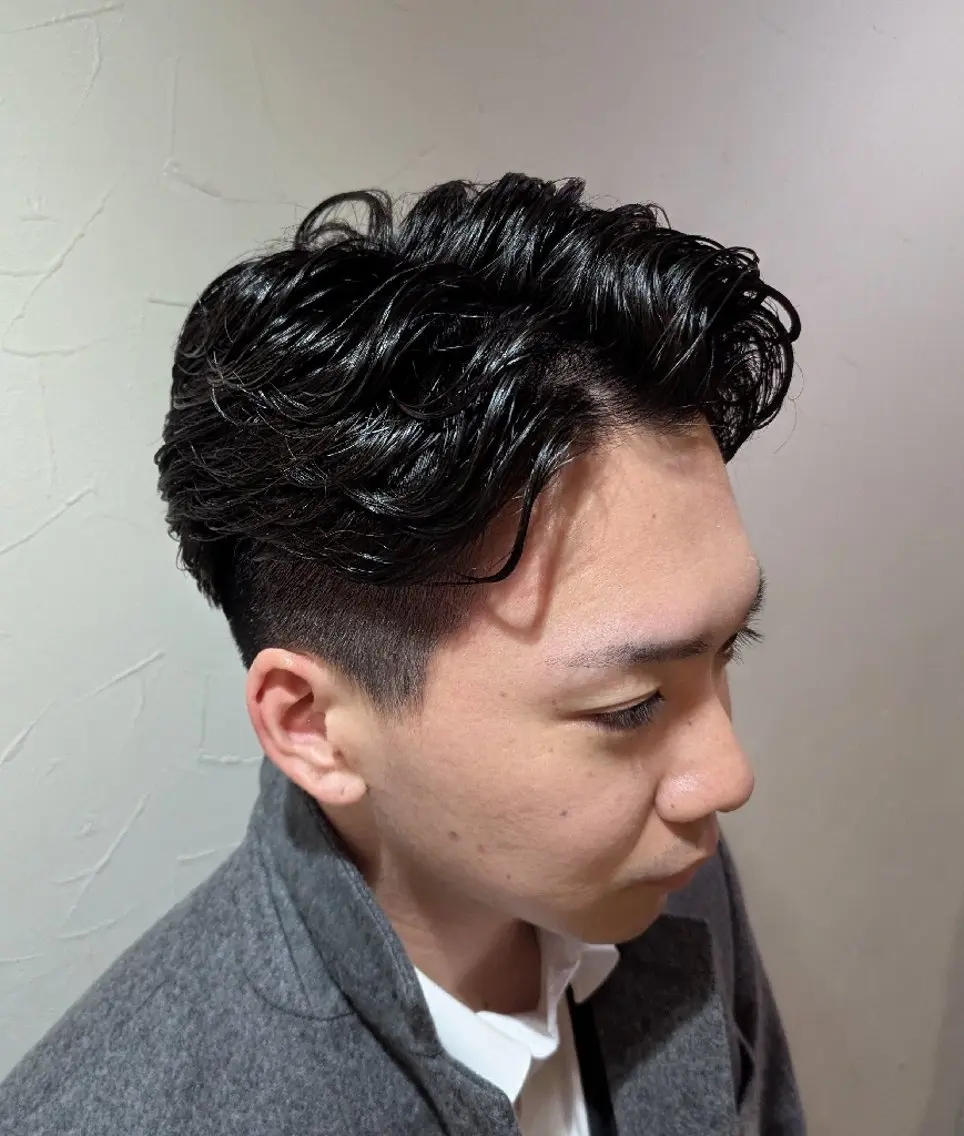 ショート カット パーマ 横須賀和也 ヒロ銀座一丁目のヘアスタイル
