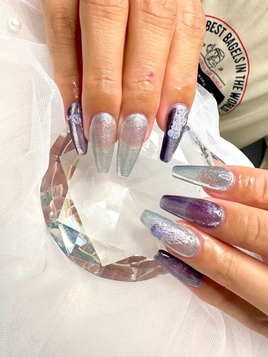 ネイル マグネットネイル 夏ネイル ハンドネイル マグネット・定額専門 Mii Nailのネイルデザイン