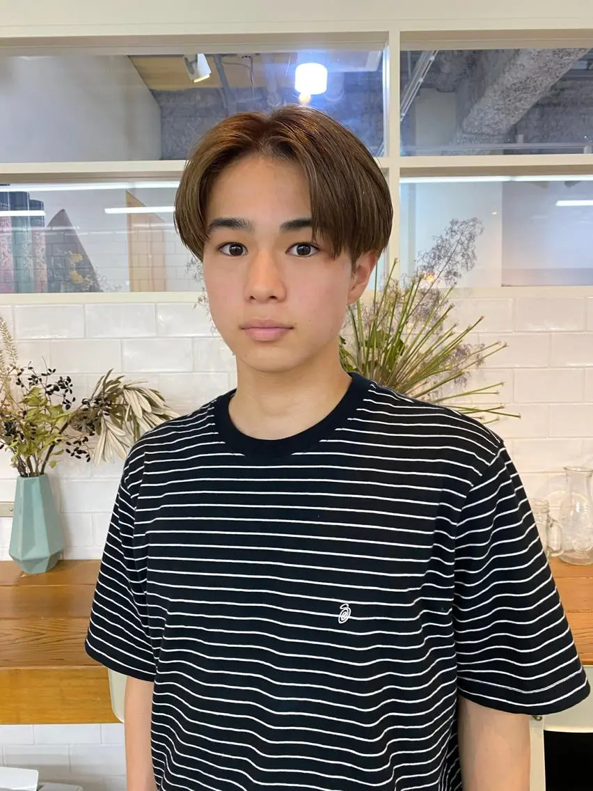 【メンズカット+ブリーチ×カラー🎨】+シャンプートリートメント🌿+ミニヘッドスパ💆🏻の写真