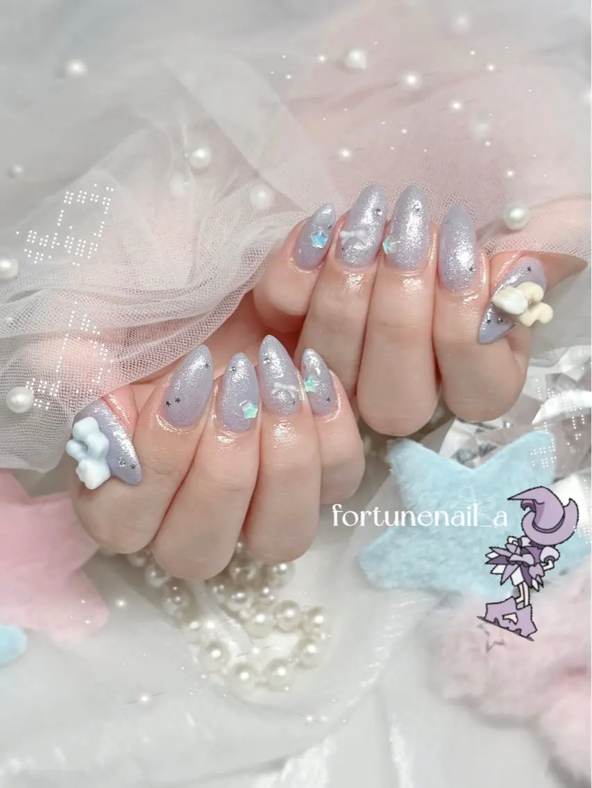 ネイル ハンドネイル ✩.*🎀 aoi🎀のネイルデザイン