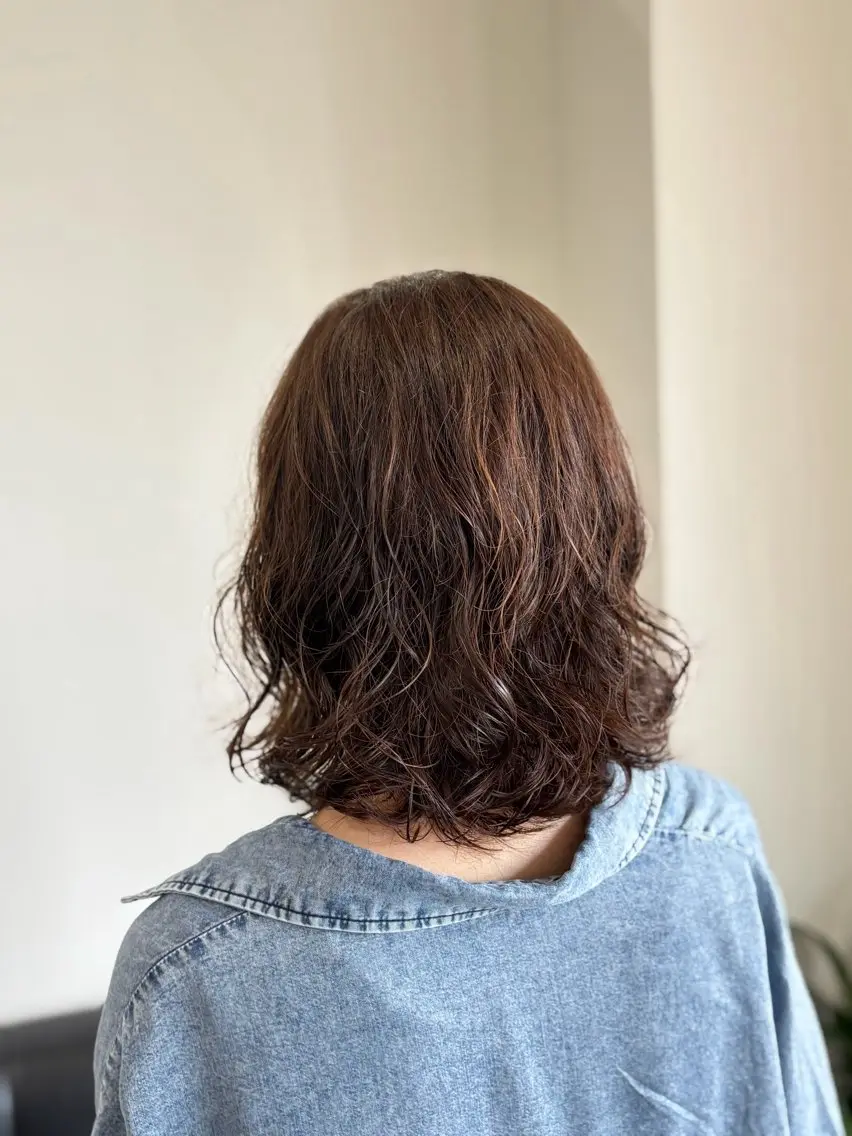 ミディアム カラー ブラウンカラー グレージュ ヘアカラー 田中 サキのヘアスタイル