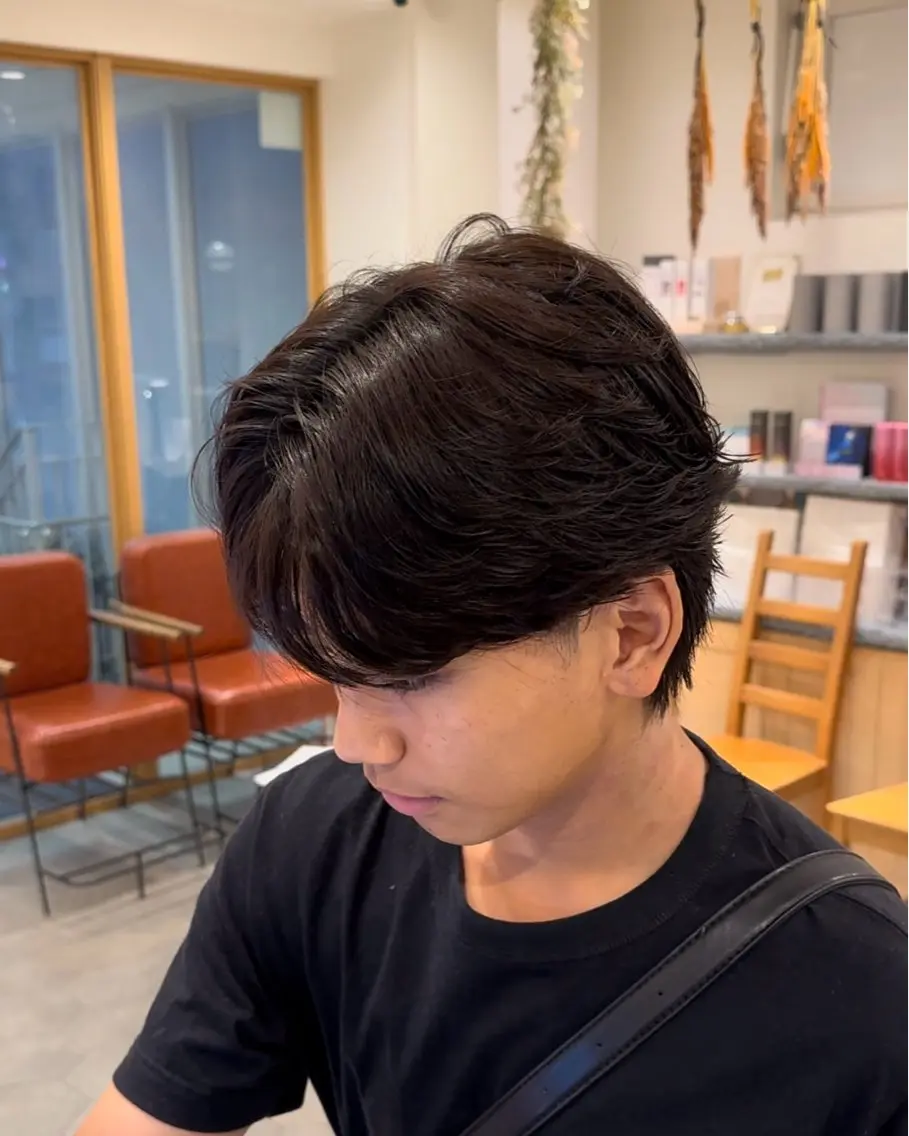 【メンズ限定】似合わせカット+フェザーパーマ✨️の写真