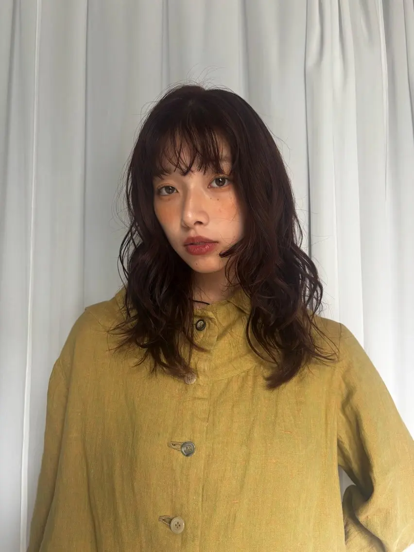 ミディアム カラー Lidee anonのヘアスタイル