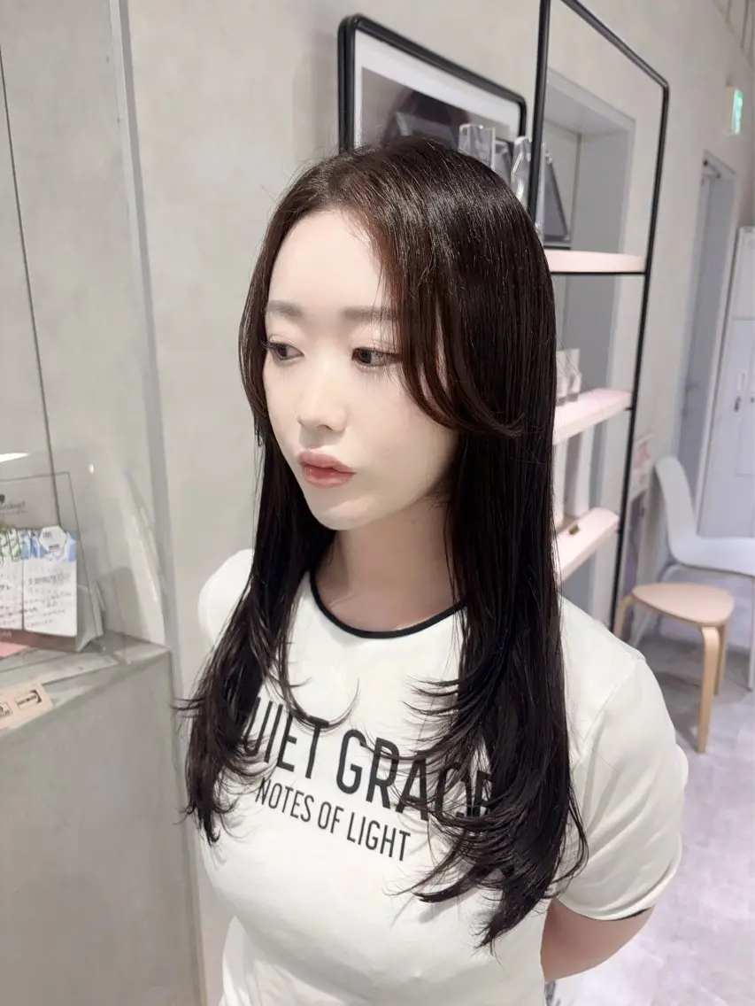 ロング 門原 理子のヘアスタイル